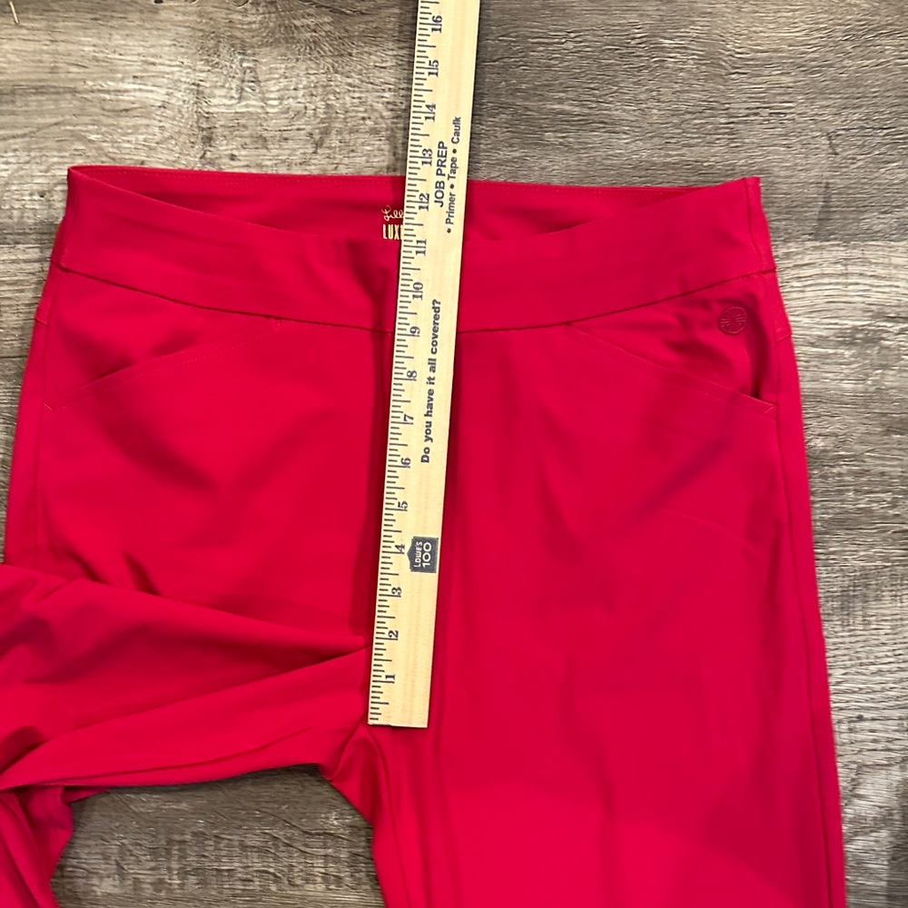 Lilly Pulitzer Women's Size 12 Vibrant Pink Luxletic Trousers - Picture 7 of 9